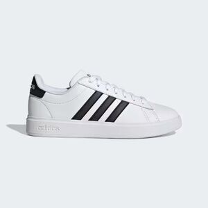 adidas Women's White Sneakers with Black Stripes